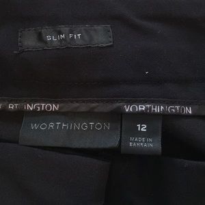 Worthington slim fit pants size 12